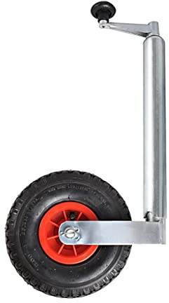 ProPlus Roue jockey avec jante en métal et pneu d'air 26 x 8,5 cm pour remorque