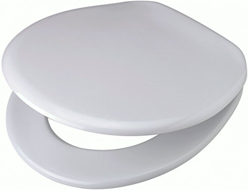 WISA Toilettensitz Weiß Modern Oval Manuell Kunststoff 2.87 pounds 4040034002911