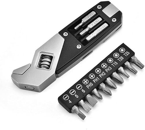 ArtisanShow Outdoor Camping Gadget Adjustable Foldable Wrench EDC Multi Tool With Screwdriver - Portable Multitool Equipment Gift