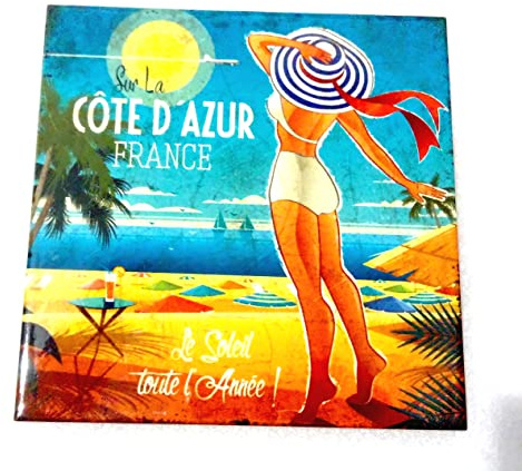 DESSOUS DE PLAT EN CÉRAMIQUE SAINT TROPEZ, MENTON, BORMES, LAVANDOU, COTE D AZUR