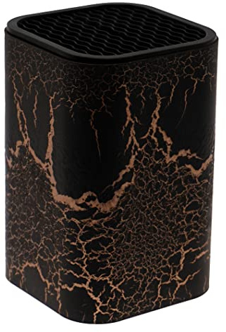 Lashuma Universal Messerblock 9x9x14 cm, Messerhalter Design: Rost, Utensilien Halter Kunststoff