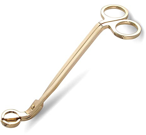 Ainmto Kerzendochtschneider, Dochtschneider aus Edelstahl, Dochtschere für Kerzen (Gold)