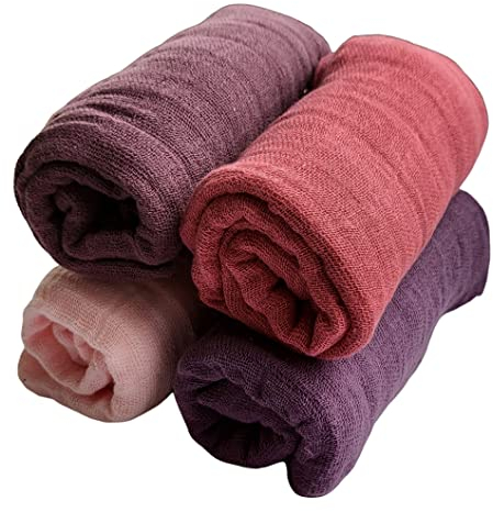 Pippi Mulltücher 4er Pack (Berry-Mix)