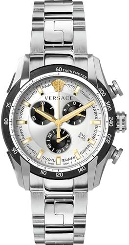 Versace Herrenuhr Chronograph Quarz Edelstahl - VE2I00321