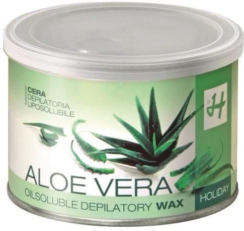 Holiday Depilatori | Cera Depilatoria Liposolubile GEL Aloe Vera 400 ml (Box 6 Barattoli)
