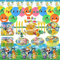 Vaisselle Anniversaire,Decoration Anniversaire Assiettes Serviettes Nappes Fourchettes Couteaux Ballons Garnitures Cupcake Happy Birthday Bannières, Idéal pour 10 Personnes (P2-2)
