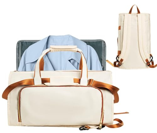 Kleiderhandtasche, Duffle-Kleidertasche für die Reise | 2-in-1-Anzugtasche - Reise-Wochenendtasche mit großem Fassungsvermögen, umwandelbare Handgepäcktasche für Herren und Damen, Seesack