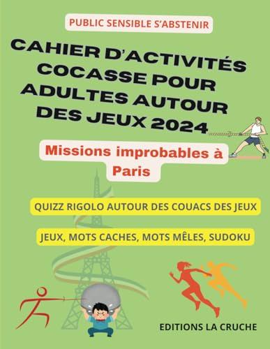 cahier d'activités cocasse pour adultes autour des jeux 2024: cahier de jeux adultes