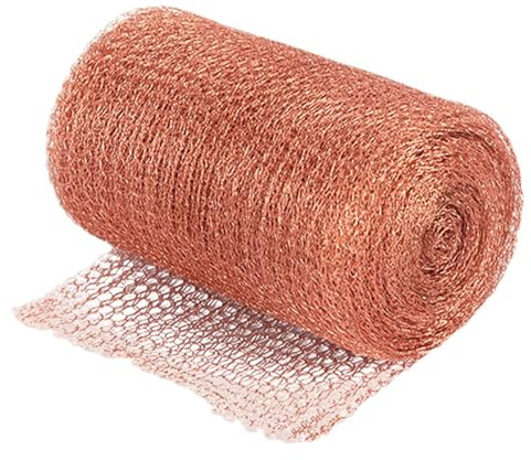 Furtryvl Reines Kupfernetz, Kupferband Gegen Schnecken, Kupferband Gegen Schnecken Schneckenzaun Kupfernetz, Schneckenschutz für Hochbeet Pflanzen, für Garten Schneckenabwehr Hochbeet, Mäuse Abwehr