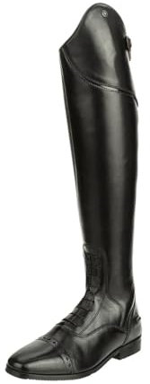 SUEDWIND FOOTWEAR Leder Reitstiefel für Damen Florentina Tall – Lederstiefel zum Reiten – Stiefel mit Schnürung, Lederfutter, YKK© Zipper & Ortholite©-Einlegsohle – schwarz - W/N - 39
