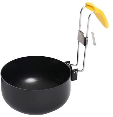 BYYLECL Stainless Steel Egg Cooker, Nonstick Egg Ring, Egg Poacher Cup, Collapsible Hang Ear Egg Boiler Poached Egg Maker for Kitchen Color Box