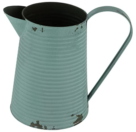 Toddmomy Pot à Fleurs Vintage en Métal Rustique pour Décoration Intérieure et Extérieure, Jardinière Ancienne de Taille, Style Rétro, pour Salon, la Cuisine, Balcon et Couleur Aléatoire