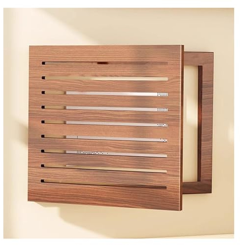QHZYMX Cache Tableau Electrique Decoratif Couvercle De Compteur Électrique D'intérieur en Noyer, Couvercle De Panneau Électrique Mural en Bois pour Boîte De Disjoncteur/fusible(40x30cm/15.7x11.8in)