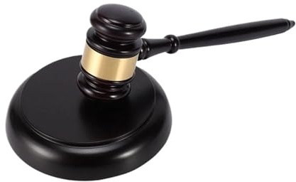Martillo De Juez De Madera Mazo de madera for subastas de juez con bloque de sonido for abogados, jueces y subastas. Trabajo manual. Para Juez, Abogado