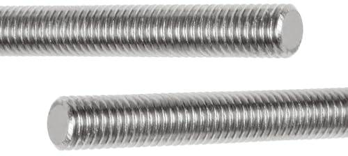 3/8-16x12 inch Fully Threaded Rod 3/8-16 2 Pcs Thread Rod 304 Stainless 12 Length Steel Right Hand Threads UNC Threaded Rod All Threaded Rod Studs for Electrical Project