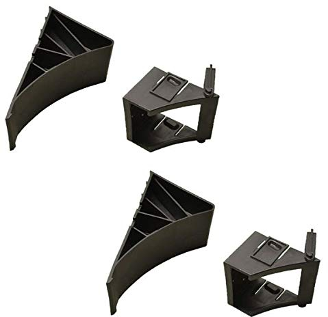 2 x Unterlegkeil für Anhänger + Halter 1600 kg SCHWARZ