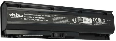 vhbw Akku kompatibel mit HP ProBook 4341s | 4340s, 4340, 4341 Notebook (4400 mAh, 10,8 V, Li-Ion)