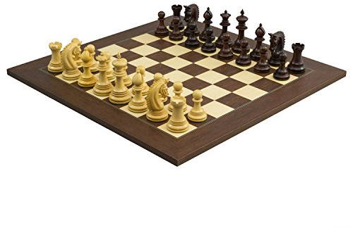 Die Große Lemington Rosenholz Palisander Luxus Schachspiel mit 10.8cm King