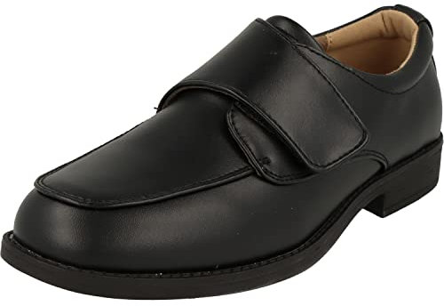 Indigo Jungen Schuhe Hochzeit Taufe Konfi 431-123 Klett Schwarz (37 EU)