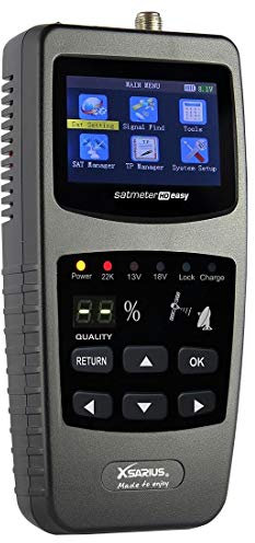 Xsarius HD Easy - Receptor de satélite para Camping (HD, DVB-S y DVB-S2, 8PSK Sat)