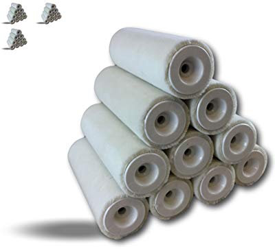 Pack 10 manchons velours laqueur | Lot de 3 packs | Largeur 180 mm | Pour monture à vis | Axe Ø 8 mm | Qualité Pro | Murs sols plafonds | Peintures vernis | Aspect tendu lisse | Kibros IB422_180x10x3