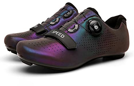 LZQpearl Herren Damen Fahrradschuhe, Mountainbike Fahrradschuhe Für Unisex, Reflektierendes Design MTB Fahrradschuhe, Spin Shoestring Kompatibel SPD Look Delta Cycle Riding Cleat (44)