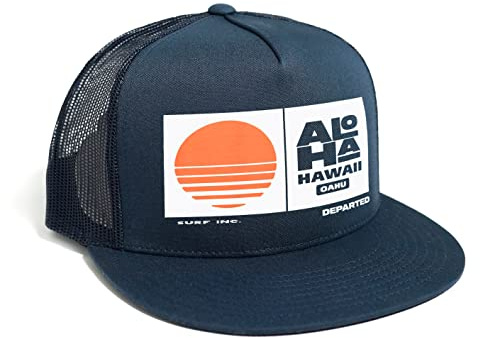 DEPARTED Herren Mesh Trucker Hat mit Print/Motiv - Snapback Cap - No. 226, Coastal Navy