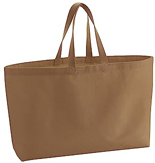 Westford Mill Oversized Canvas Bag Caramel 56 x 41 x 16 cm (WM696)