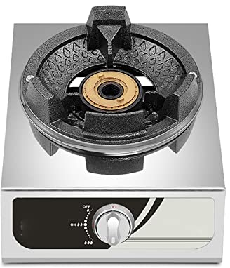 Samnuerly Plaque de Cuisson à gaz Poêle à feu Haute Pression Commerciale 40KW en Acier Inoxydable KIT GPL FFD [Classe énergétique A+] [Classe énergétique A]