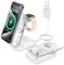 Stazione di ricarica pieghevole 3 in 1, caricabatterie Mag Safe, stazione di ricarica Mag-Safe da viaggio compatibile con iPhone 15 14 13, IWatch Ultra 2, Serie 9, AirPods Pro