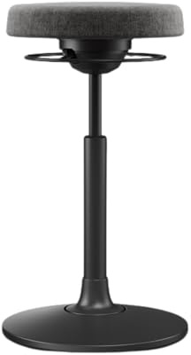 Moll S1 Sitz- & Stehhocker höhenverstellbar | bequemer Bürohocker mit gefederter 3D-Mechanik | ideal fürs ergonomische Homeoffice | Wipp- & Schwenkfunktion fördert Rückenmuskulatur | Made in Germany