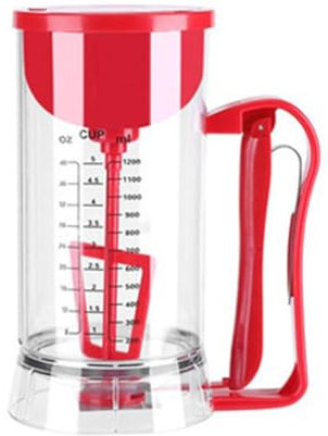1500ml Pancake Dough Mixer Dispenser, Electric Dough Pancake Dispenser Cupcakes Pancake Batter Mixer, Separator, Cream Separator, Measuring Cup, Baking Tools Cupcakes