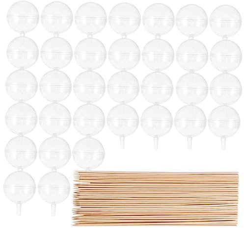 BEBEMOKO 100pièces Bouquets Transparent pour avec Support Et Bâtonnets pour Saint-Valentin Et Décorations Festives
