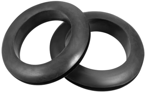TA-VIGOR 35mm Rubber Grommets 50Pcs Black Cable Wire Protectors