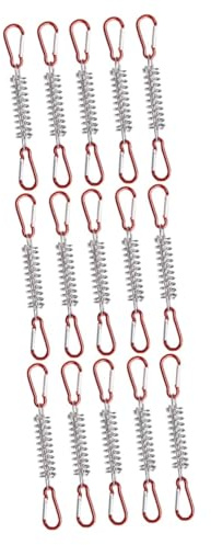 HEMOTON 3 Set Di Ganci Tenditori Per Cinturini Per Telo Da Campeggio Ancoraggio Per Tiranti Tenditori A Molla Elastici Istantanei Kit Per Gazebo Tiranti E Picchetti Corde
