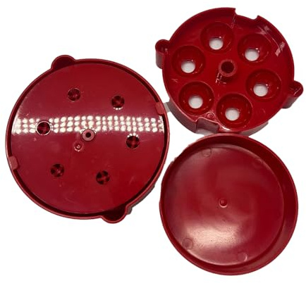 AMSLSIU Strumento portatile per la rimozione dei noccioli di ciliegia per preparare torte e gelatine di ciliegie. Snocciolatore di ciliegie in plastica per alimentare, rosso