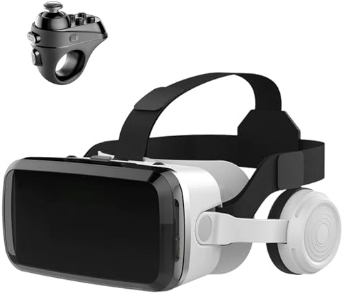 Gafas 3D de Realidad Virtual, Gafas VR, 3D VR Gafas de Realidad Virtual, Gafas 3D VR para Smartphone, Compatible 4.7-7.2 Inch' Smartphone Amplia compatibilidad por Android/iOS(A)