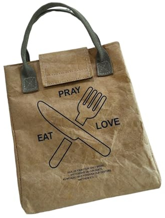 BUBEFSKD Sac isotherme étanche Feuilles d'aluminium épaissies Sac à main Conteneur alimentaire anti-fuite Papier Déjeuner Facile à transporter Déjeuner Papier Déjeuner