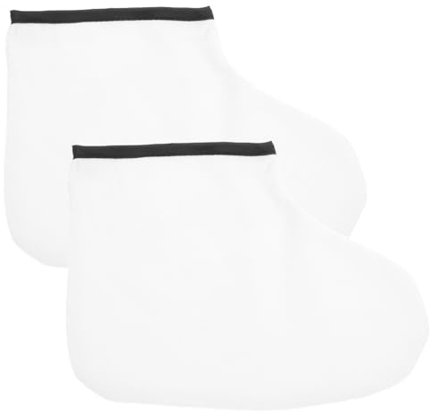 TOYZFRIENDY Revêtements pour Soin des Pieds Rétention de Chaleur Hydratantes en Coton et Velours Chaussettes pour Spa des Pieds à Domicile