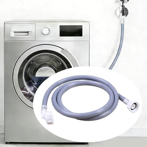 Brateuanoii Tuyau d'Arrivée d'Eau Froide 1m, Tuyau Machine à Laver Anti-Explosion, Connexion 3/4Droit/Coudé Angle 90°, Tuyau d'Arrivée d'Eau Froide Universel Pour Lave-Linge Et Lave-Vaisselle