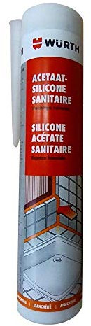 Würth Acetat - Silikon Nasszelle Transparent 310 ml Kartusche