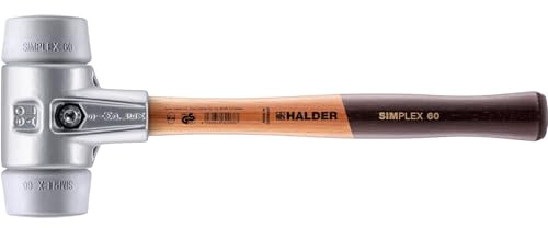 SIMPLEX-Schonhammer, TPE-mid; mit Aluminiumgehäuse und hochwertigem Holzstiel | D=60 mm | 3103.060