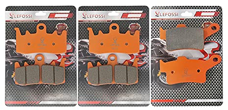 LE LEFOSSI moto Fibre de Carbone Plaquettes de Frein Avant et Arrière Pour Compatible avec Can Am Spyder F3-S SE6/SM6 Spyder F3/F3-T 15-17 FA630F FA631R