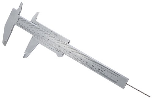 Sonew 150MM Vernier Caliper, Plastic Sliding Measuring Device for Makeup Measure Eyebrow Guide Ruler, Brow Caliper for Salon & Home Eyebrow Beauty