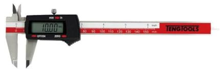 Teng Tools 6 Digital Vernier Caliper in Storage Case Metric & Imperial Scales CALD150