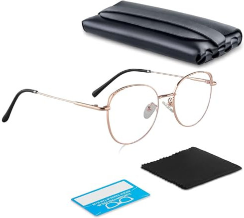 COOLOO Blue Light Glasses, Blue Light Blocking Glasses for Women Men, Gaming Computer Glasses Anti Glare Headache Eyes Strain Glasses with Blue Light