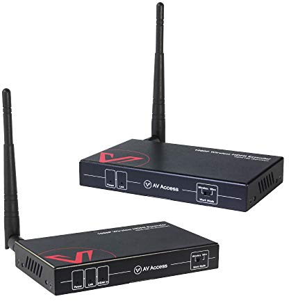 Trasmettitore e Ricevitore HDMI Wireless, 1080P@60Hz, Portata fino a 200m/656 piedi, Ritorno IR, Estensore HDMI Wireless con Loop-Out, Corrispondenza Automatica, 120m/394 piedi Tramite Cavo Ethernet