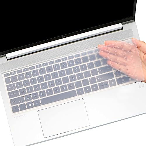 Copertura per tastiera per HP ProBook 450 G8 G9 G10 / ProBook 455 G8 G9 G10 / ProBook 650 G8 / HP Zbook Power G8 G9 15,6 (non compatibile con ProBook 450 455 650 G6 G7 ) -Trasparente