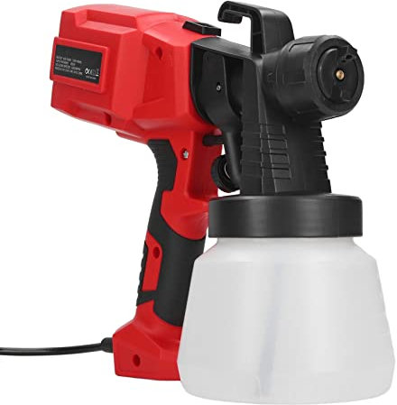 Pistola a Spruzzo Elettrica, Lunga Durata Buona Atomizzazione Spruzzatore di Vernice Elettrica da 800 Ml per la Verniciatura del Soffitto (Spina UE 220V)