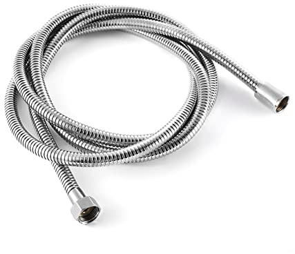 HIDIZ 2/2.5/3Meter Stainless Steel Shower Hose Matte Black Flexible Shower Pipe Bathroom (Color : Chrome Plated, Size : 2.5m)